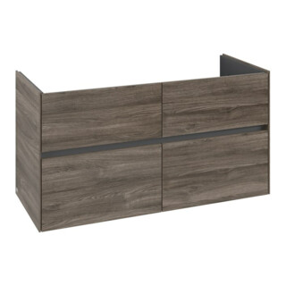 V&B Waschtischunterschrank Collaro 116,1x61x48cm, WT mittig, stone oak
