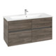 V&B Waschtischunterschrank Collaro 116,1x61x48cm, WT mittig, stone oak-4