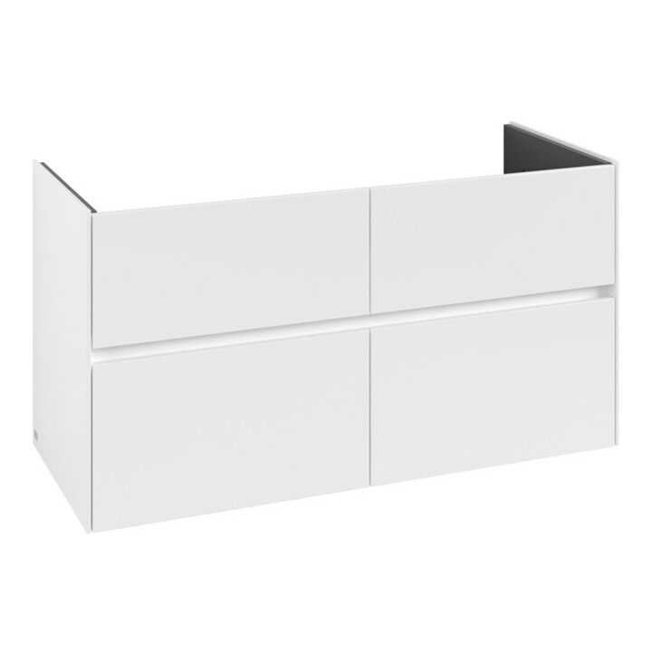 V&B Waschtischunterschrank Collaro 116,1x61x48cm, WT mittig, white matt