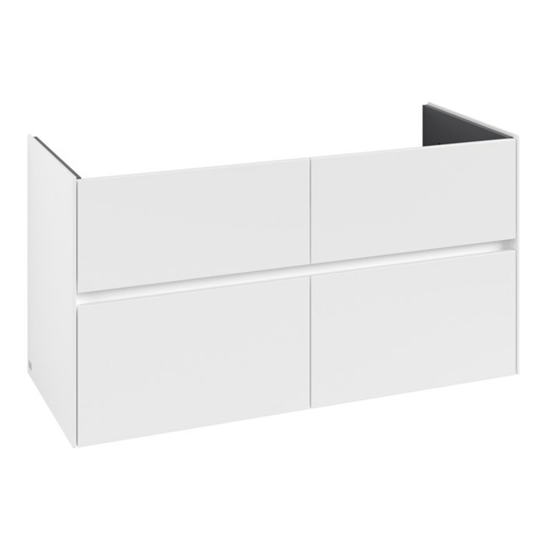 V&B Waschtischunterschrank Collaro 116,1x61x48cm, WT mittig, white matt