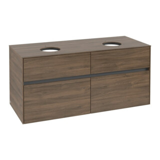 V&B Waschtischunterschrank Collaro 120x54,8x50cm, f 2 WT, Arizona Oak