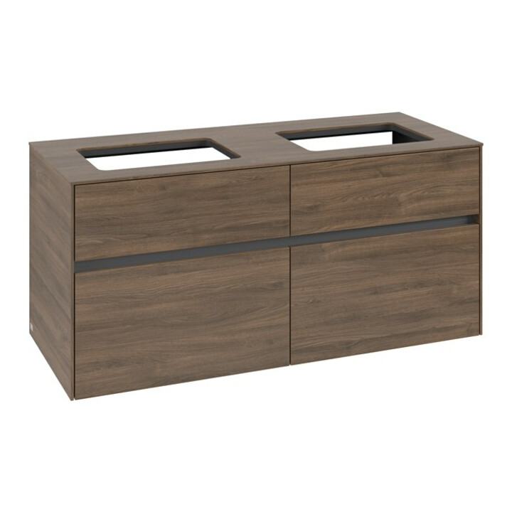 V&B Waschtischunterschrank Collaro 120x54,8x50cm, f 2 WT, arizona oak