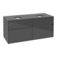 V&B Waschtischunterschrank Collaro 120x54,8x50cm, f 2 WT, Glossy Grey-1