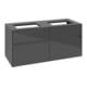 V&B Waschtischunterschrank Collaro 120x54,8x50cm, f 2 WT, glossy grey-3