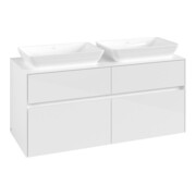 V&B Waschtischunterschrank Collaro 120x54,8x50cm, f 2 WT, glossy white-3