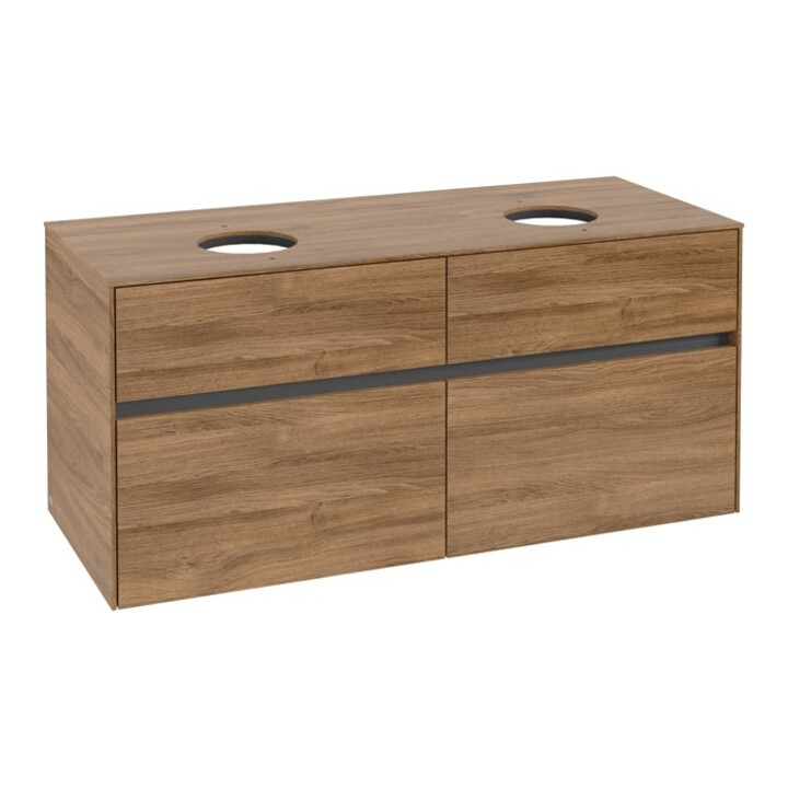 V&B Waschtischunterschrank Collaro 120x54,8x50cm, f 2 WT, kansas oak