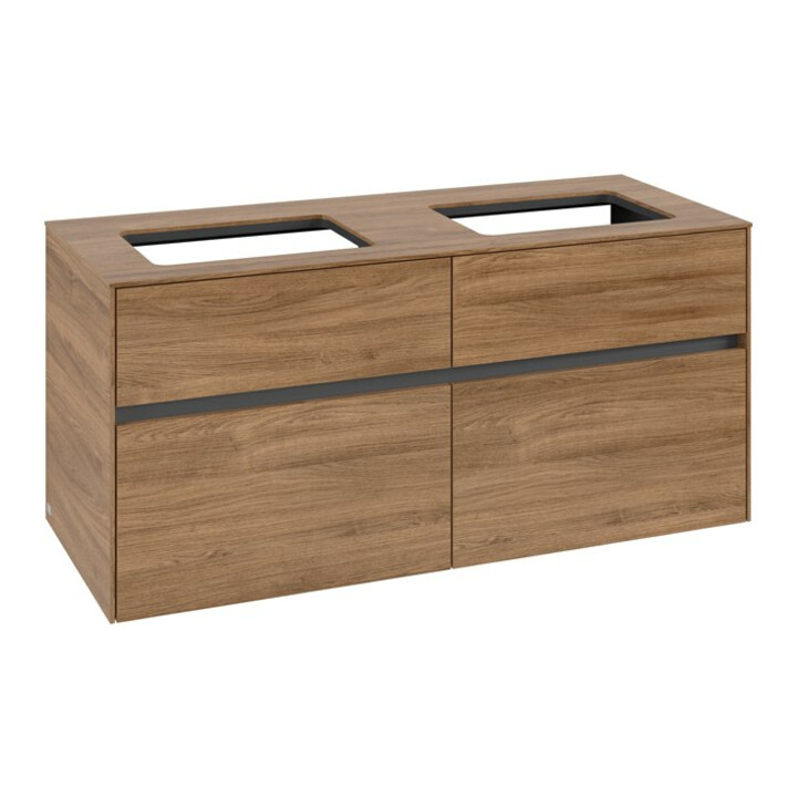 V&B Waschtischunterschrank Collaro 120x54,8x50cm, f 2 WT, kansas oak