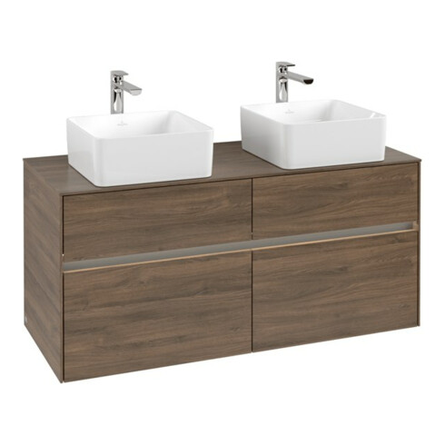 V&B Waschtischunterschrank Collaro 120x54,8x50cm, f 2 WT, LED 8,8W, Ar Oa