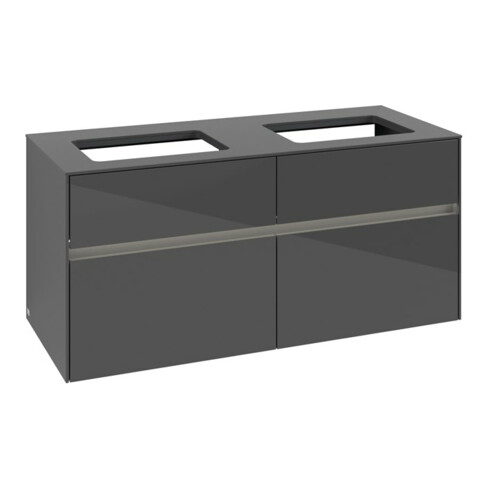 V&B Waschtischunterschrank Collaro 120x54,8x50cm, f 2 WT, LED 8,8W, glo Gr
