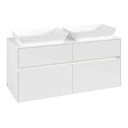 V&B Waschtischunterschrank Collaro 120x54,8x50cm, f 2 WT, LED 8,8W, glo wh.-3