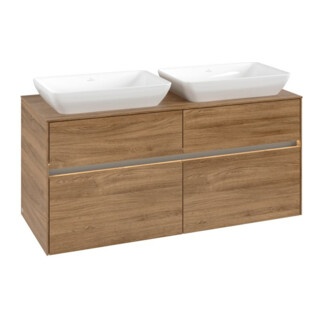 V&B Waschtischunterschrank Collaro 120x54,8x50cm, f 2 WT, LED 8,8W, Kan Oa
