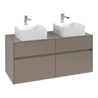 V&B Waschtischunterschrank Collaro 120x54,8x50cm, f 2 WT, LED 8,8W, Mar bl.