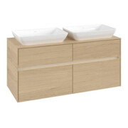 V&B Waschtischunterschrank Collaro 120x54,8x50cm, f 2 WT, LED 8,8W, Nord Oa