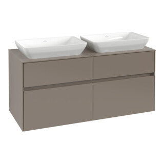 V&B Waschtischunterschrank Collaro 120x54,8x50cm, f 2 WT, LED 8,8W, so gre.