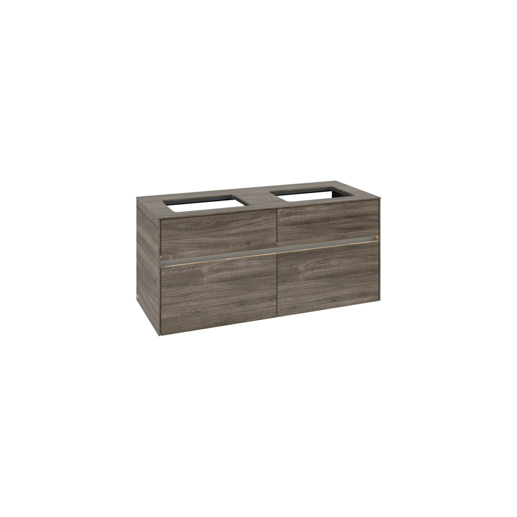 V&B Waschtischunterschrank Collaro 120x54,8x50cm, f 2 WT, LED 8,8W, st. Oa ; Villeroy & Boch