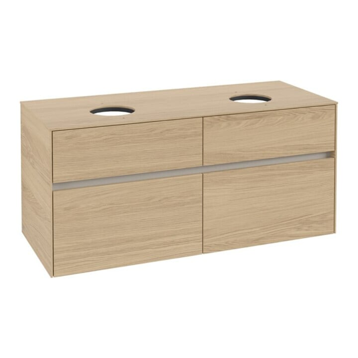 V&B Waschtischunterschrank Collaro 120x54,8x50cm, f 2 WT, Nordic Oak