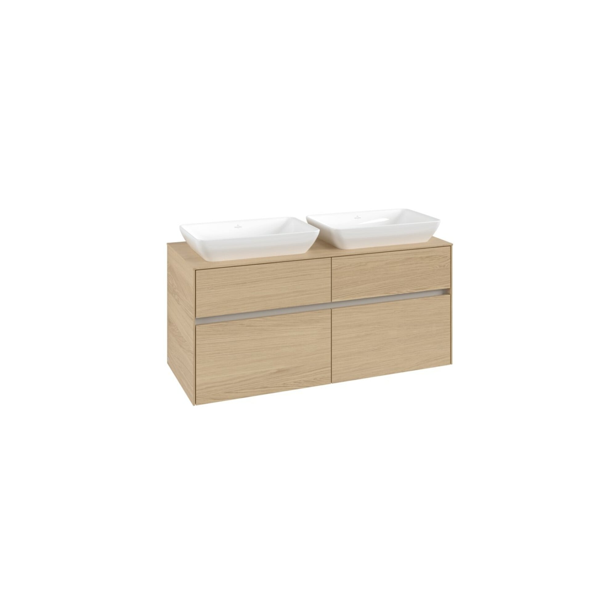 V&B Waschtischunterschrank Collaro 120x54,8x50cm, f 2 WT, nordic oak ; Villeroy & Boch