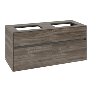 V&B Waschtischunterschrank Collaro 120x54,8x50cm, f 2 WT, stone oak
