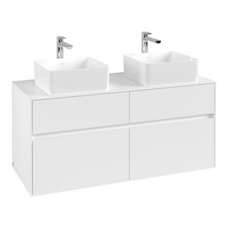 V&B Waschtischunterschrank Collaro 120x54,8x50cm, f 2 WT, White Matt