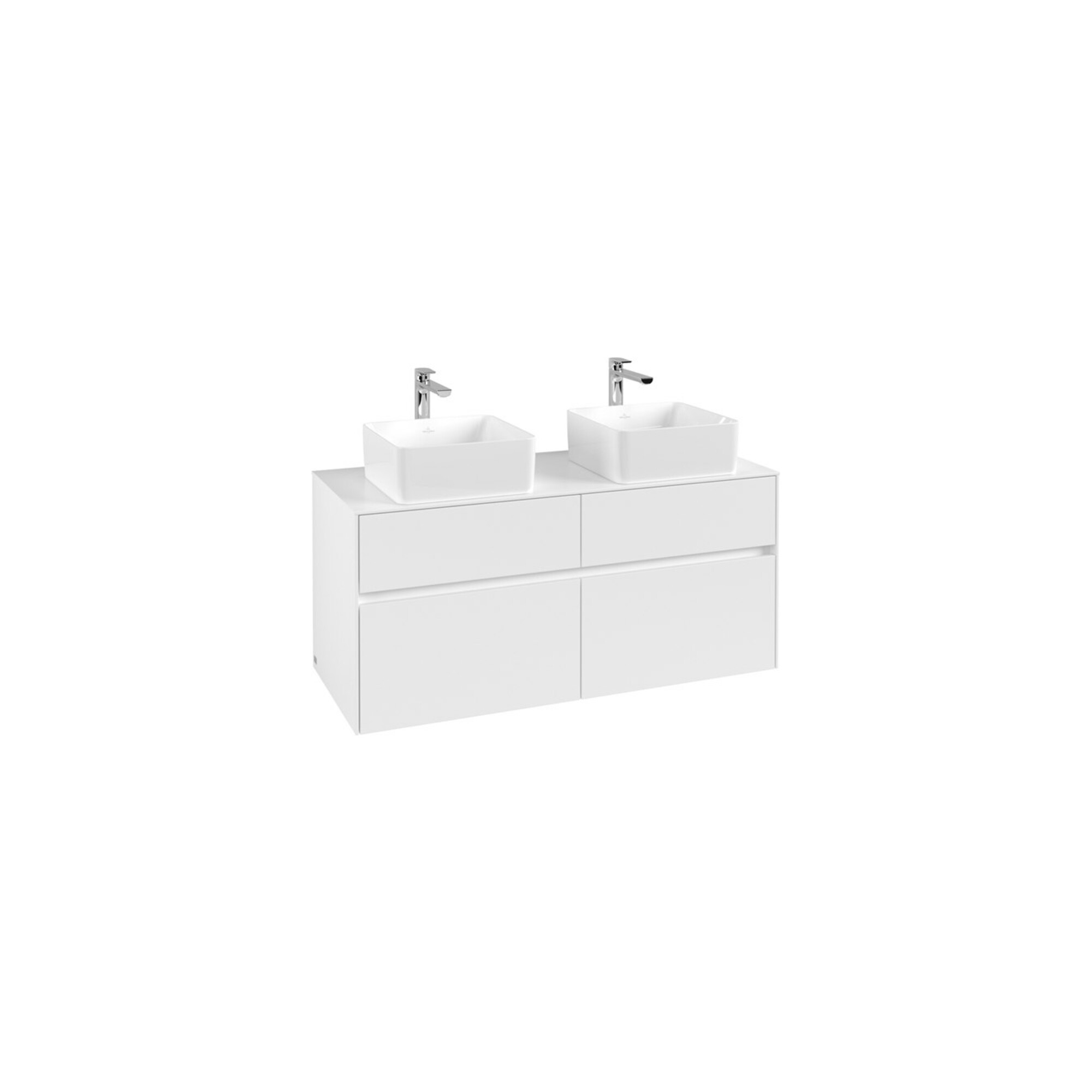 V&B Waschtischunterschrank Collaro 120x54,8x50cm, f 2 WT, White Matt ; Villeroy & Boch