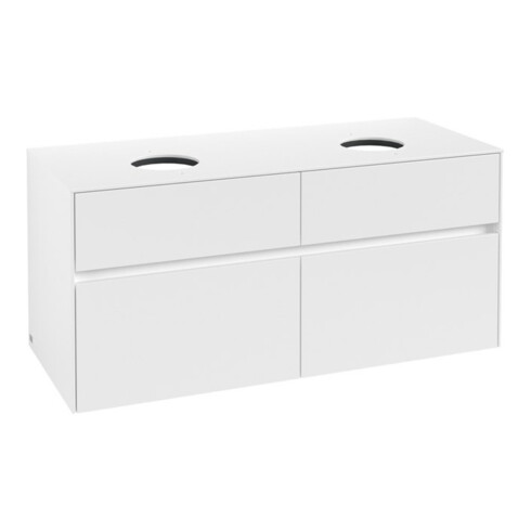 V&B Waschtischunterschrank Collaro 120x54,8x50cm, f 2 WT, White Matt