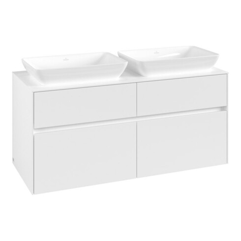 V&B Waschtischunterschrank Collaro 120x54,8x50cm, f 2 WT, white matt