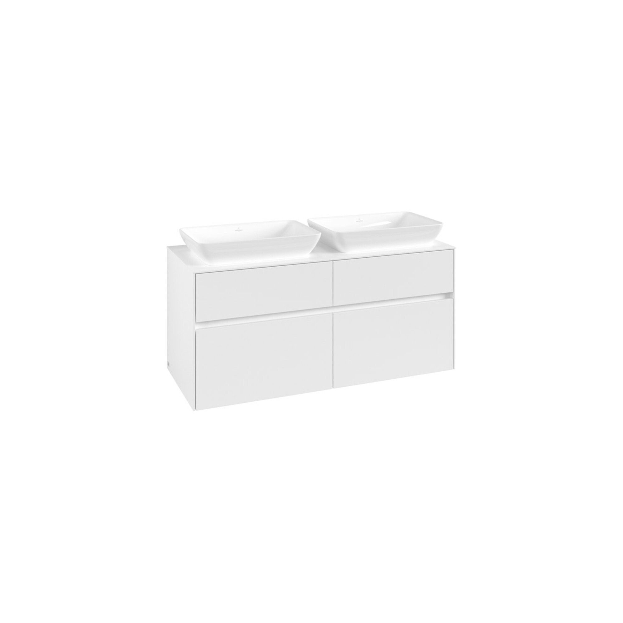 V&B Waschtischunterschrank Collaro 120x54,8x50cm, f 2 WT, white matt ; Villeroy & Boch