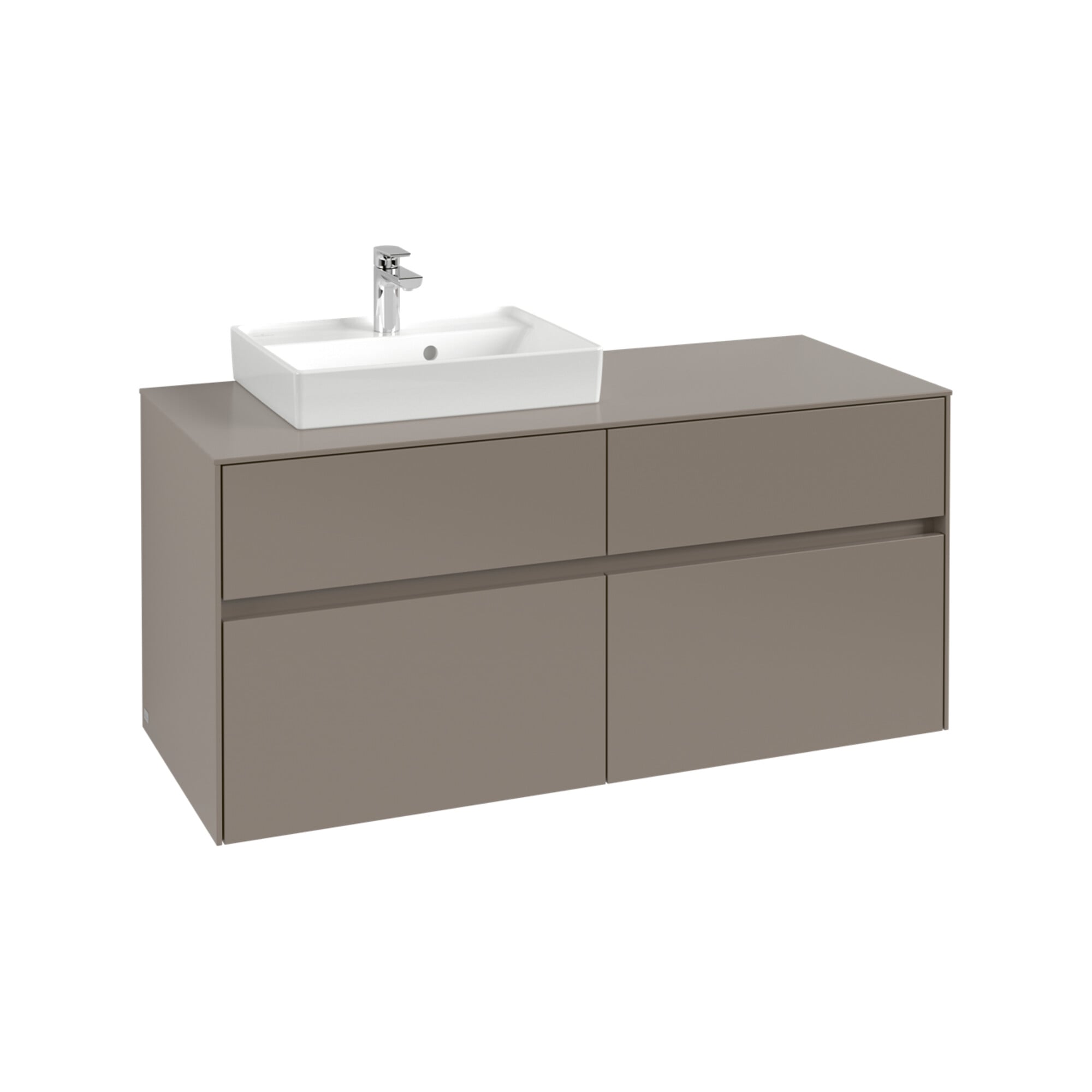 V&B Waschtischunterschrank Collaro 120x54,8x50cm, Waschtisch links, taupe ; Villeroy & Boch