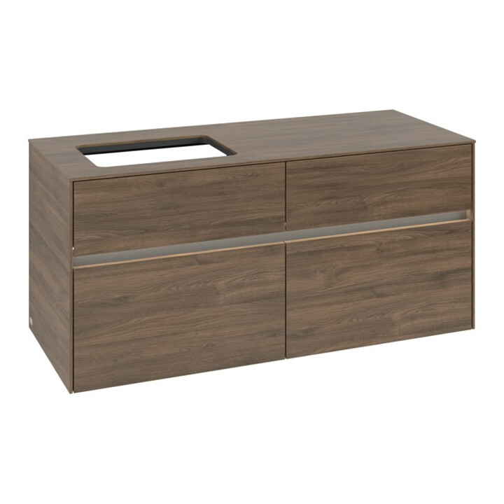 V&B Waschtischunterschrank Collaro 120x54,8x50cm, WT l, LED 8,8 W, Ariz. Oa