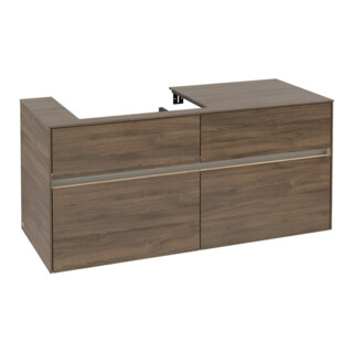 V&B Waschtischunterschrank Collaro 120x54,8x50cm, WT l, LED 8,8 W, Ariz. Oa
