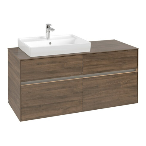 V&B Waschtischunterschrank Collaro 120x54,8x50cm, WT l, LED 8,8 W, Ariz. Oa