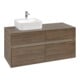 V&B Waschtischunterschrank Collaro 120x54,8x50cm, WT l, LED 8,8 W, Ariz. Oa-3