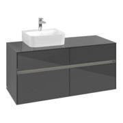 V&B Waschtischunterschrank Collaro 120x54,8x50cm, WT l, LED 8,8 W, glo Gr