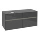 V&B Waschtischunterschrank Collaro 120x54,8x50cm, WT l, LED 8,8 W, glo Gr-1
