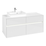 V&B Waschtischunterschrank Collaro 120x54,8x50cm, WT l, LED 8,8 W, glo wh.-3