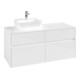 V&B Waschtischunterschrank Collaro 120x54,8x50cm, WT l, LED 8,8 W, glo wh.-3