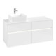 V&B Waschtischunterschrank Collaro 120x54,8x50cm, WT l, LED 8,8 W, glo wh.-1