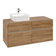 V&B Waschtischunterschrank Collaro 120x54,8x50cm, WT l, LED 8,8 W, Kan Oa