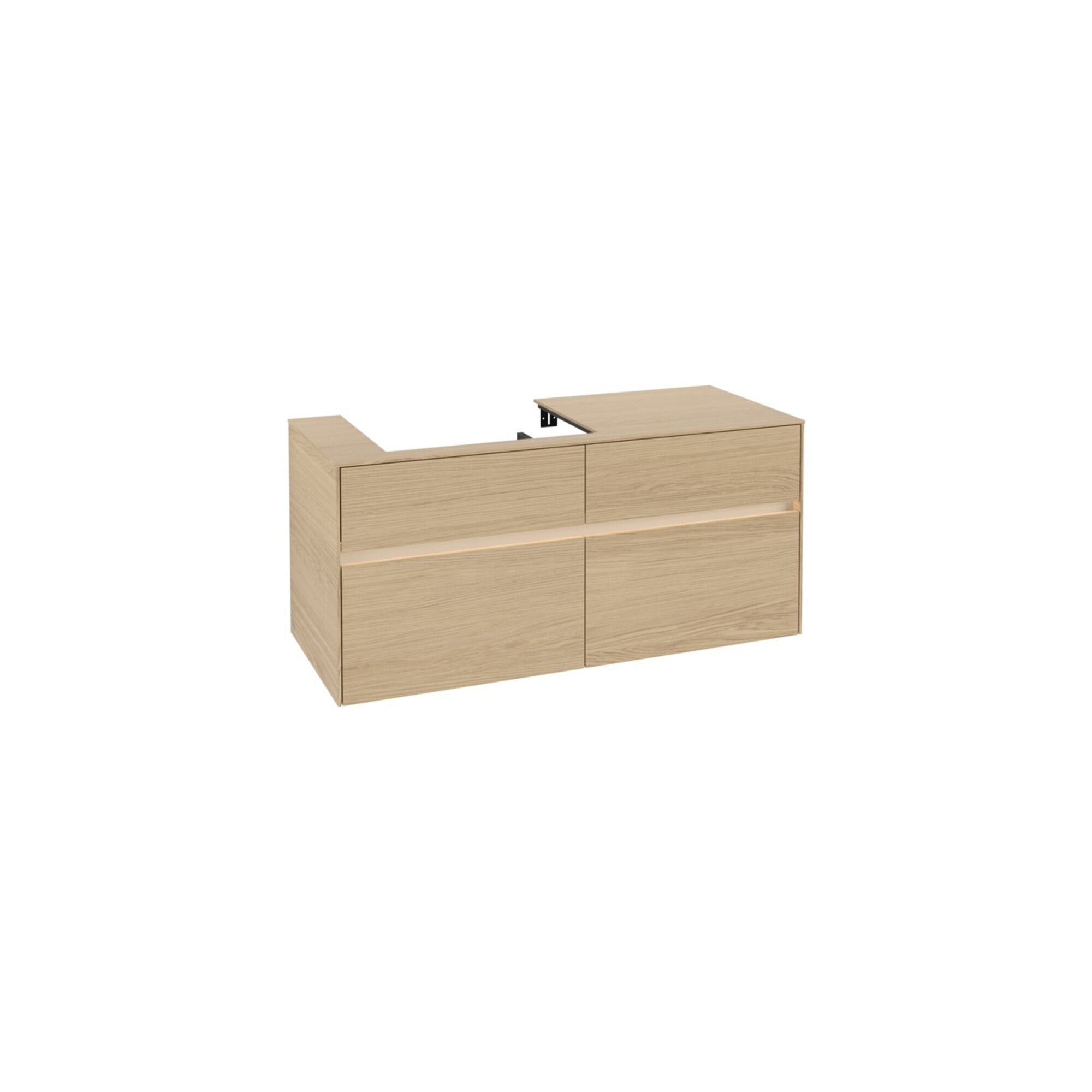 V&B Waschtischunterschrank Collaro 120x54,8x50cm, WT l, LED 8,8 W, Nord Oa ; Villeroy & Boch