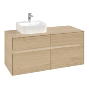 V&B Waschtischunterschrank Collaro 120x54,8x50cm, WT l, LED 8,8 W, Nord Oa