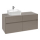 V&B Waschtischunterschrank Collaro 120x54,8x50cm, WT l, LED 8,8 W, so gre.