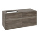 V&B Waschtischunterschrank Collaro 120x54,8x50cm, WT l, LED 8,8 W, st. Oa-1