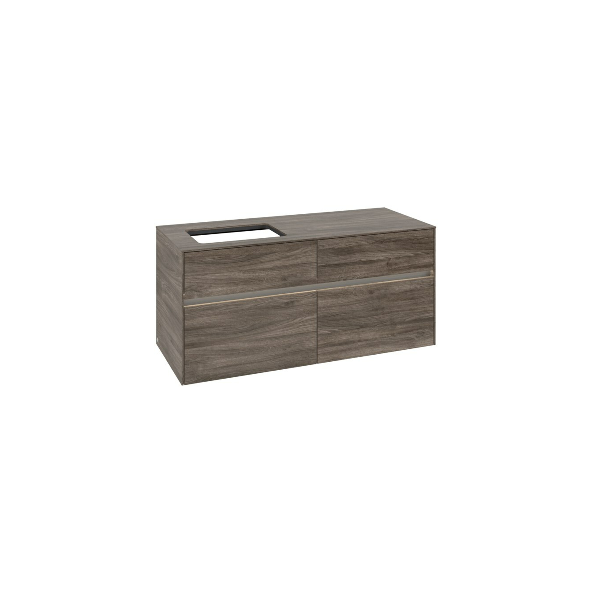 V&B Waschtischunterschrank Collaro 120x54,8x50cm, WT l, LED 8,8 W, st. Oa ; Villeroy & Boch