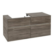 V&B Waschtischunterschrank Collaro 120x54,8x50cm, WT l, LED 8,8 W, st. Oa