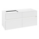 V&B Waschtischunterschrank Collaro 120x54,8x50cm, WT l, LED 8,8 W, wh. ma-1