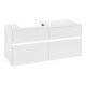 V&B Waschtischunterschrank Collaro 120x54,8x50cm, WT l, LED 8,8 W, wh. ma-1