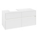 V&B Waschtischunterschrank Collaro 120x54,8x50cm, WT l, LED 8,8 W, wh. ma-4