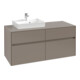 V&B Waschtischunterschrank Collaro 120x54,8x50cm, WT l, LED 8,8 W, wh. Oa-1