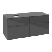 V&B Waschtischunterschrank Collaro 120x54,8x50cm, WT links, Glossy Grey-4