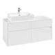 V&B Waschtischunterschrank Collaro 120x54,8x50cm, WT links, glossy white-1